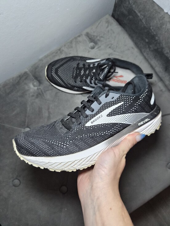 Brooks Shoes - Brooks Revel Running Shoes 8.5 Medium B - Black with White Accents